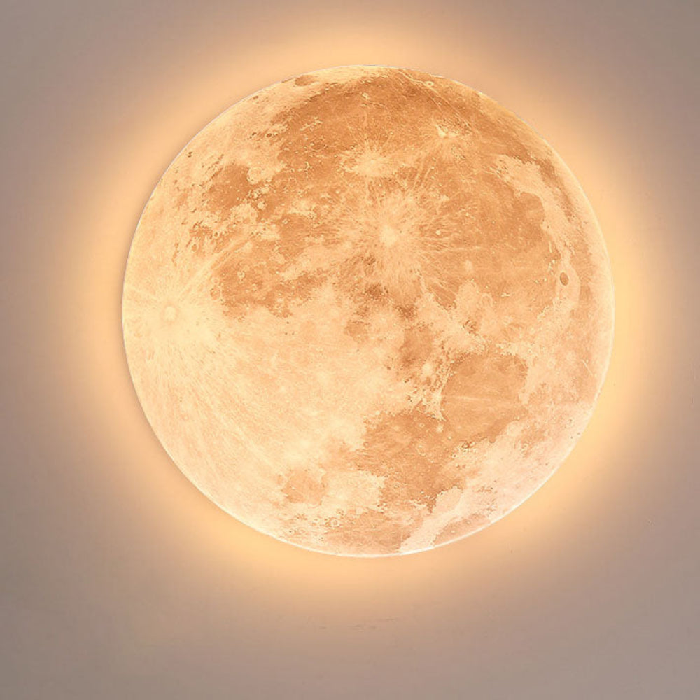 LED Moon Design Ceiling Light Minimalist Style