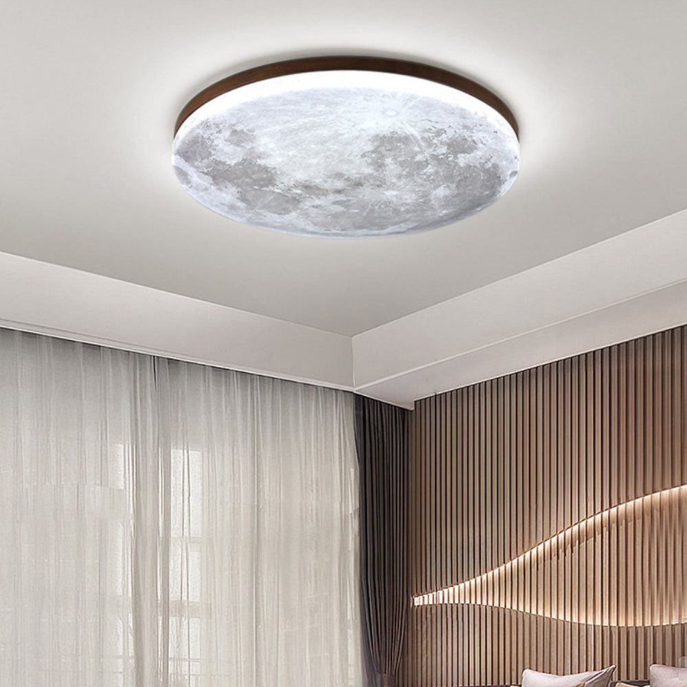 LED Moon Design Ceiling Light Minimalist Style
