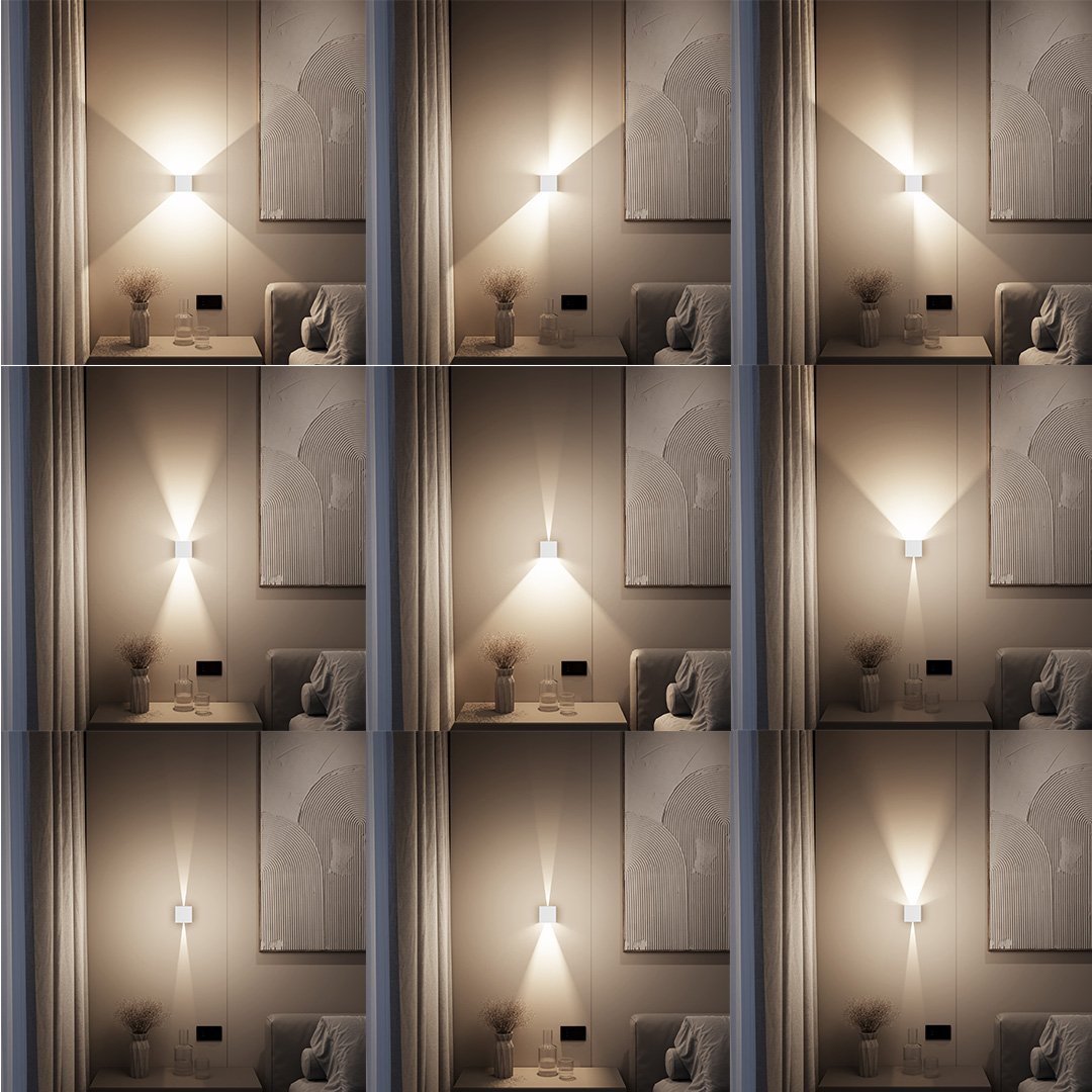 LED Wall Light Adjustable Light Patterns