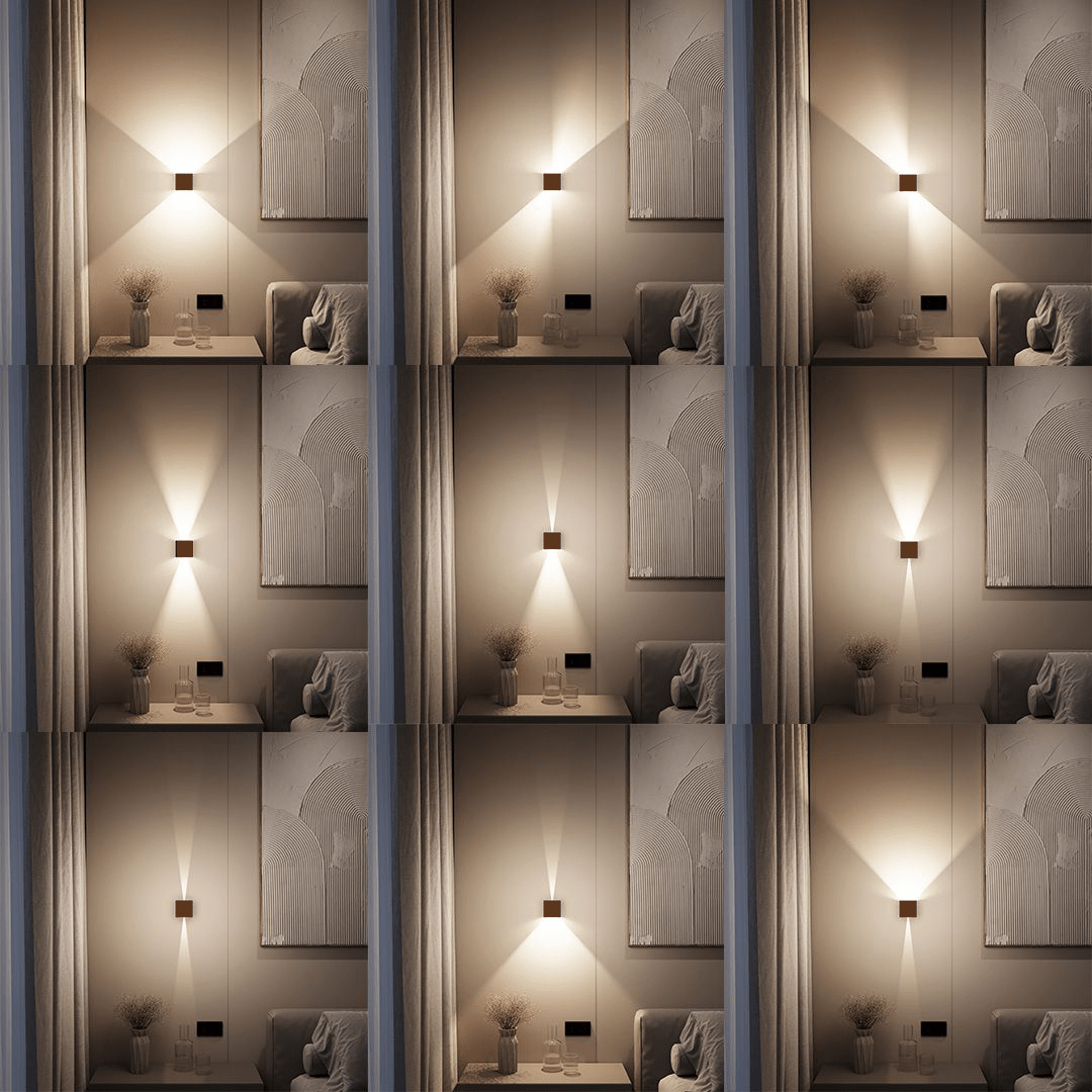 LED Wall Light Adjustable Light Patterns