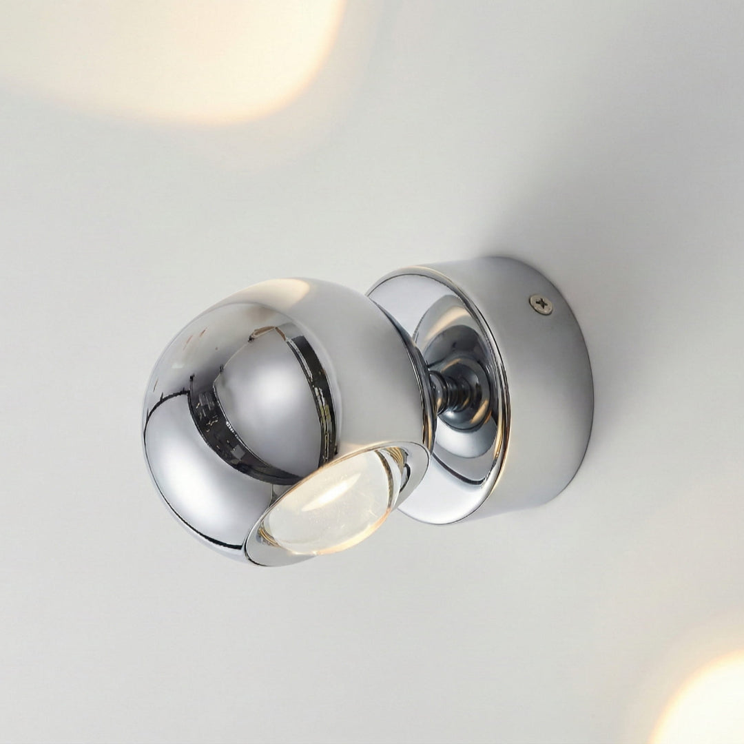 LED Wall Light Chrome Modern Spot Lamp