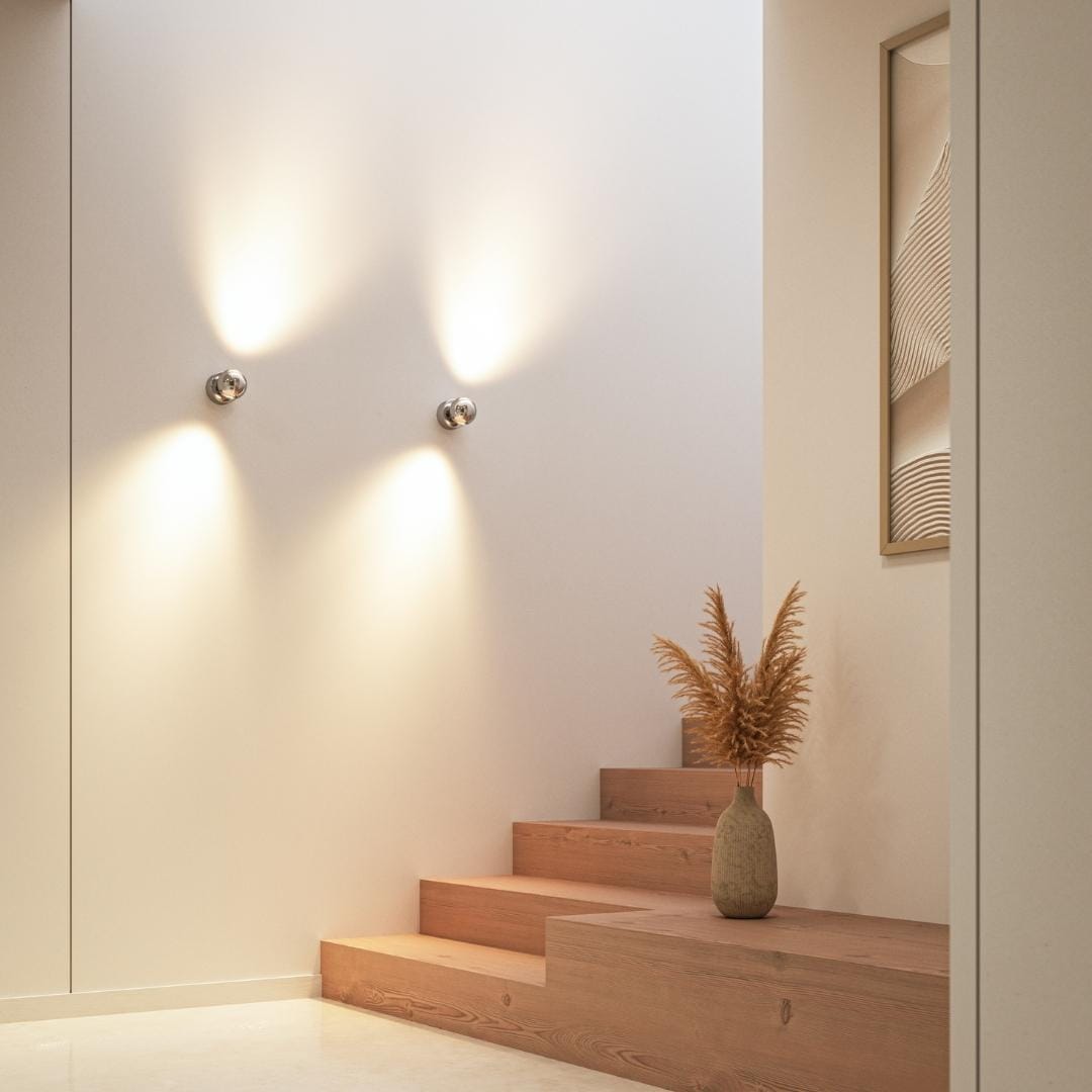 LED Wall Light Chrome Modern Spot Lamp