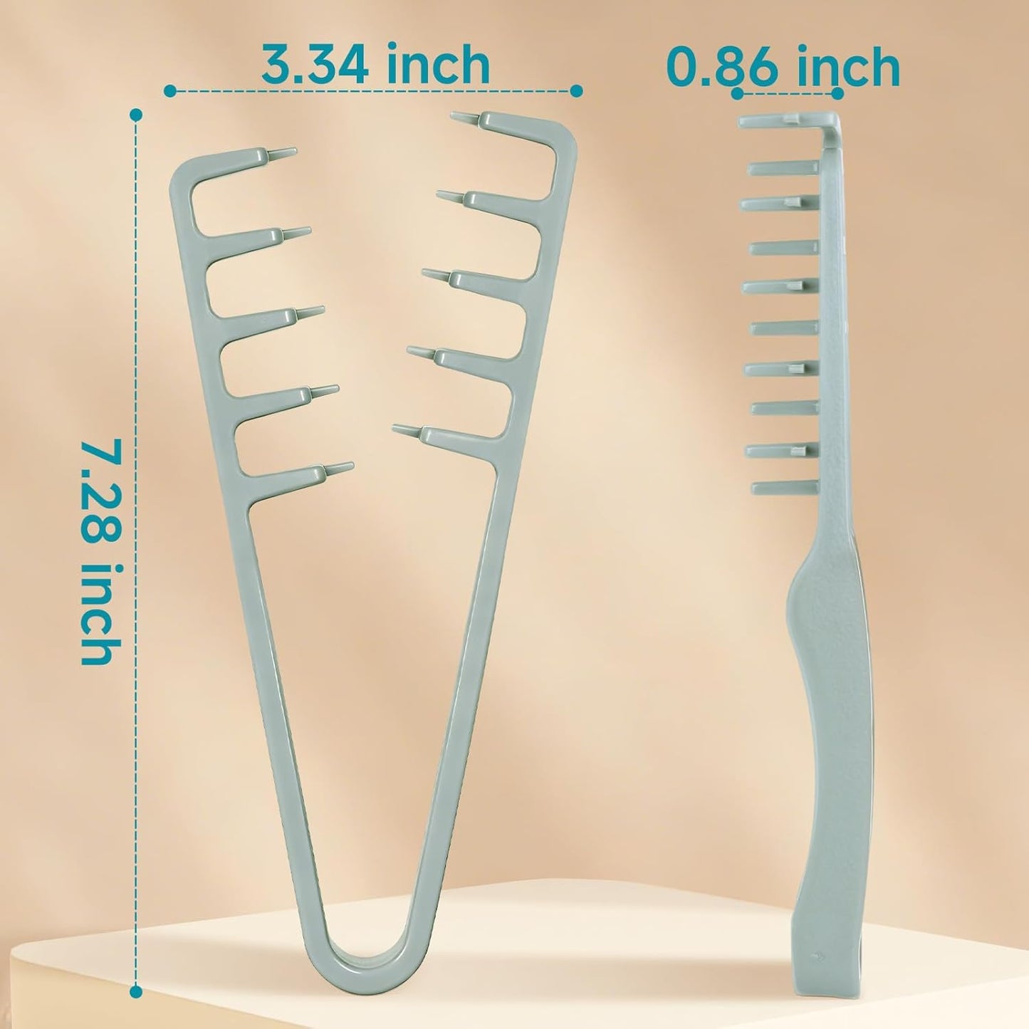 Men's Wide Tooth Comb Volumizing Fluffy Texture Hair Styling