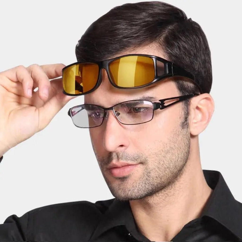 Night Driving Glasses Anti Glare Over Glasses Wraparound