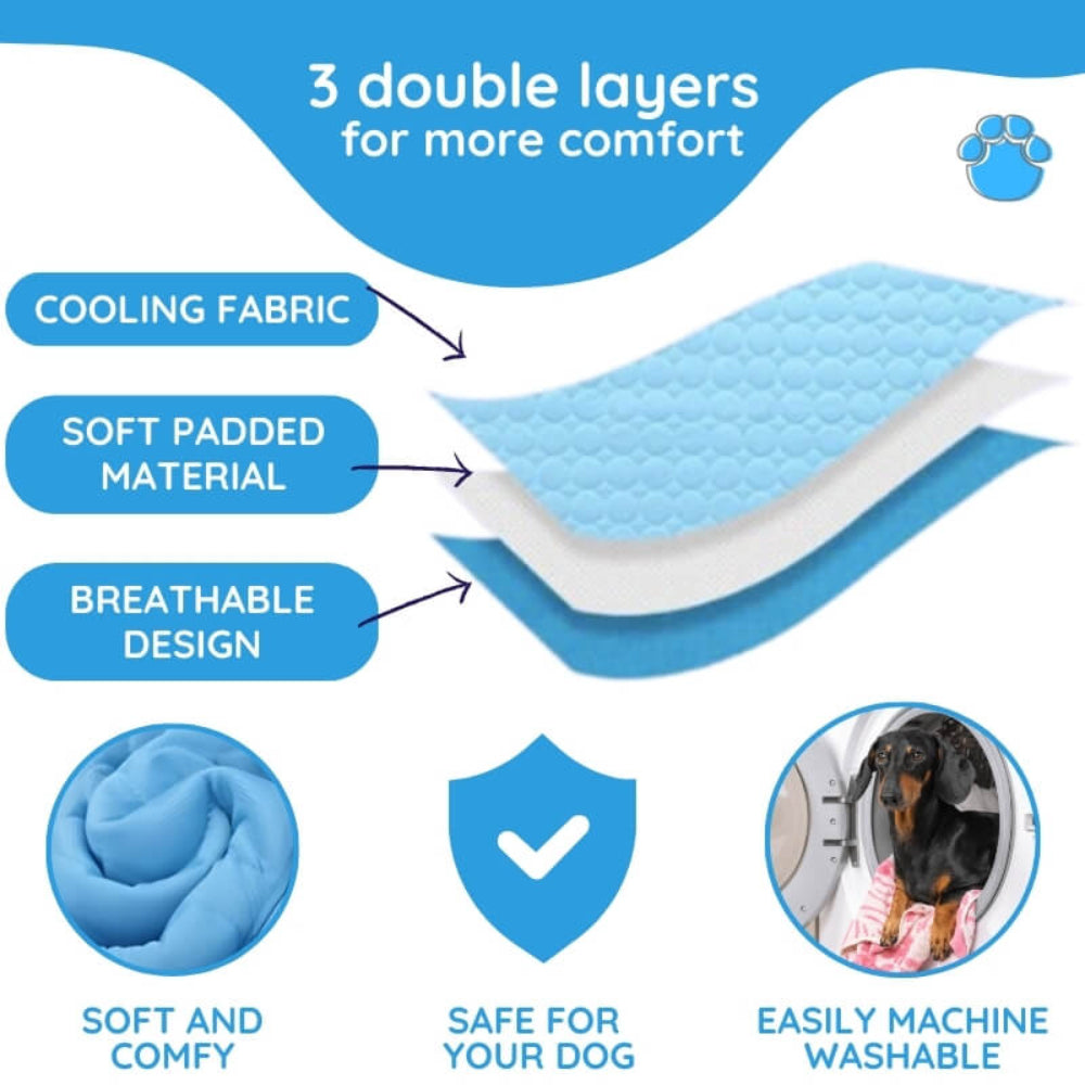 Pet Cooling Mat Indoor Outdoor Pet Bed