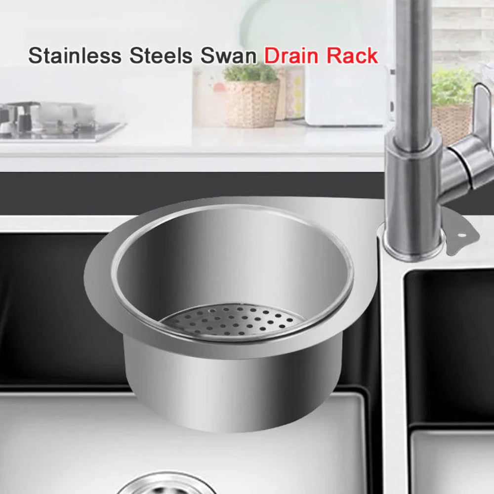 Stainless Steel Swan Sink Strainer Kitchen Basket