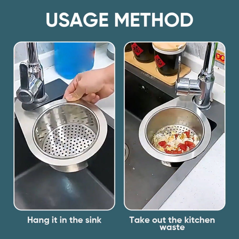 Stainless Steel Swan Sink Strainer Kitchen Basket