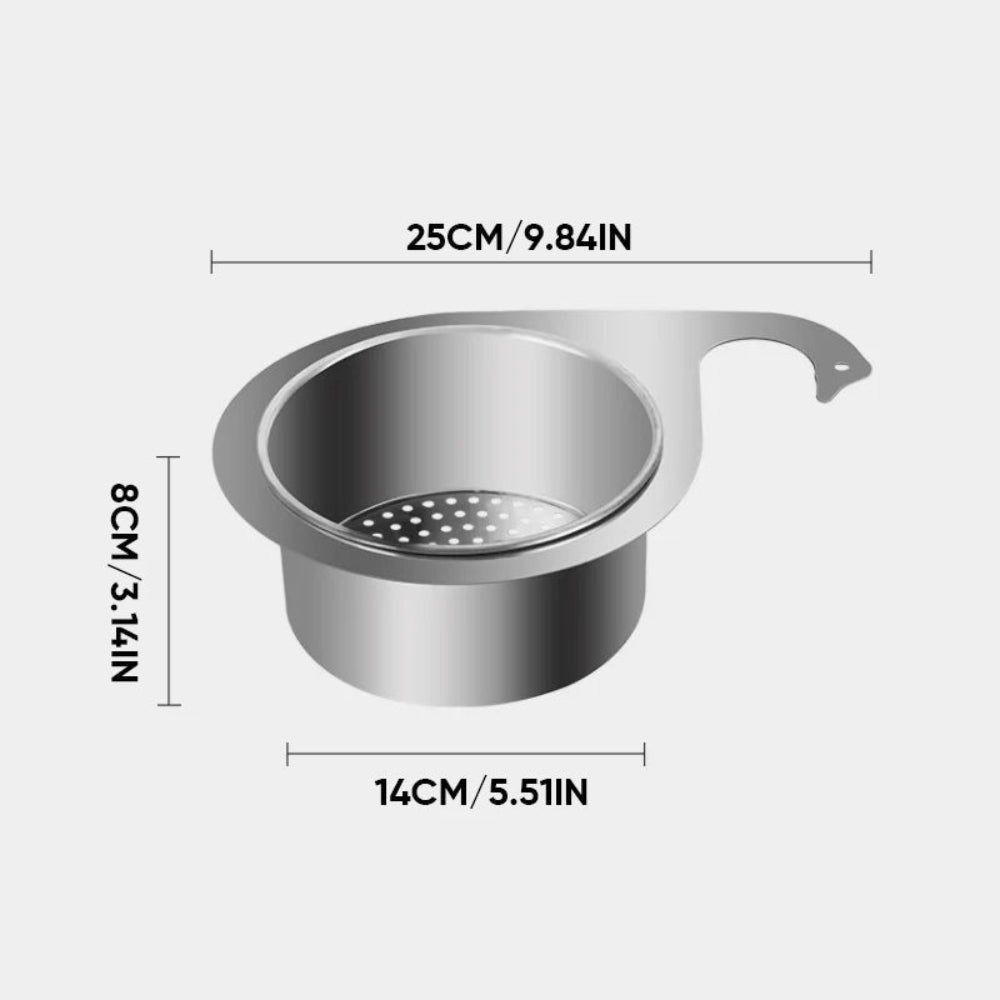 Stainless Steel Swan Sink Strainer Kitchen Basket