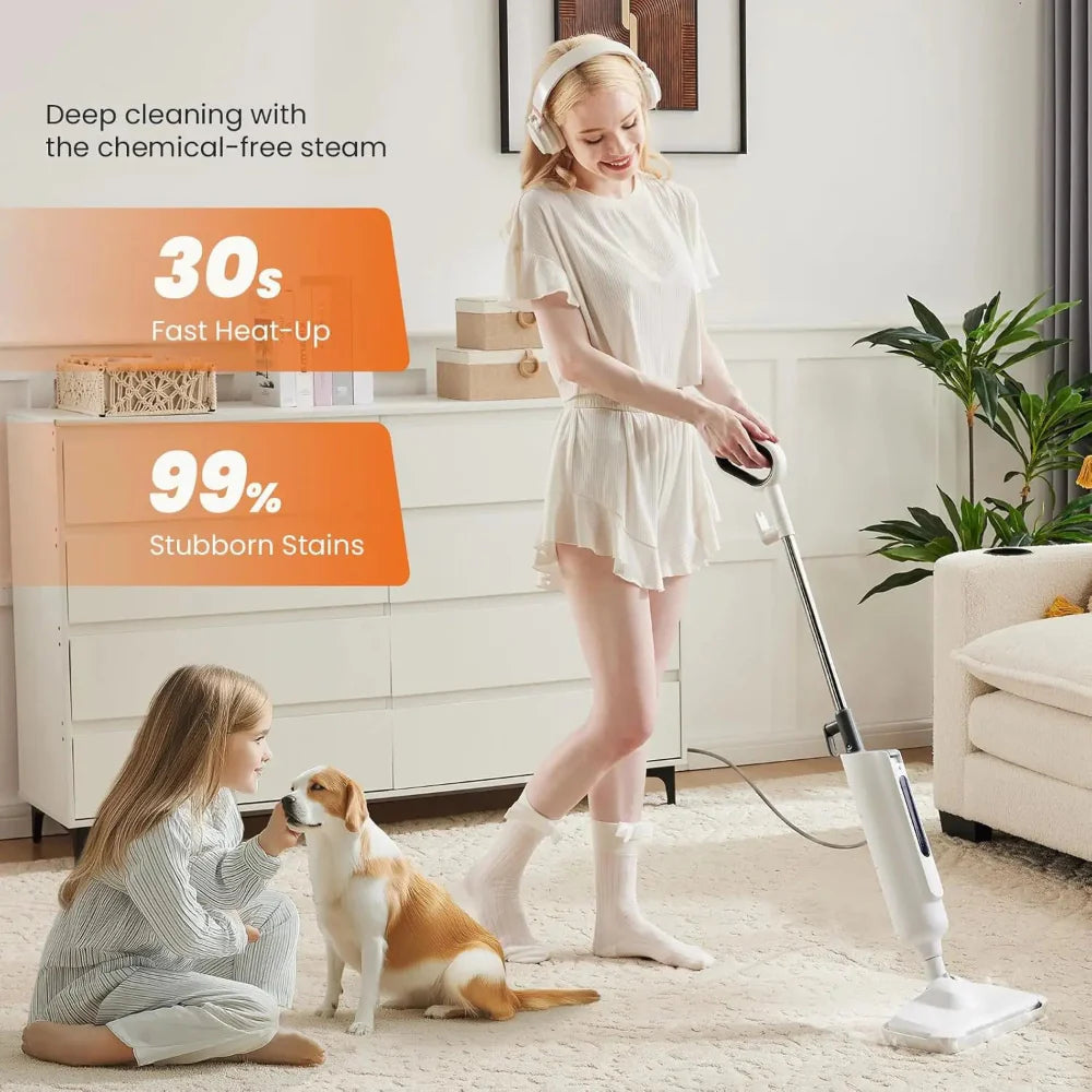 Steam Mop Floor Cleaner Electric Hardwood Tile Steamer