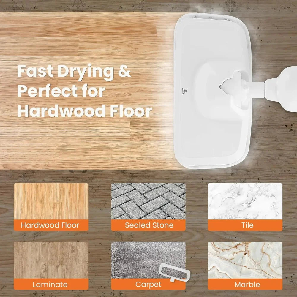 Steam Mop Floor Cleaner Electric Hardwood Tile Steamer