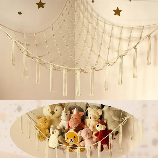 Toy Storage Hammock Wall Corner Net
