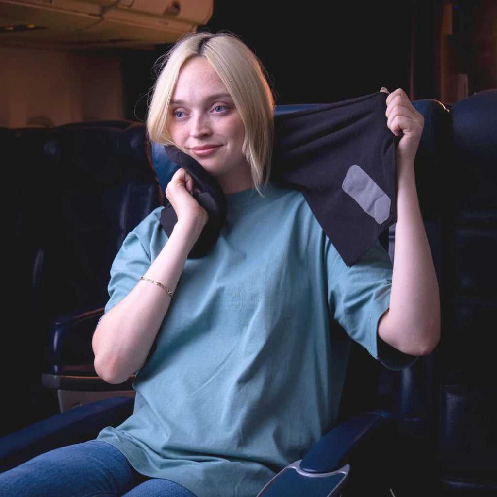Travel Pillow Wrap Around Neck Support Upright Rest