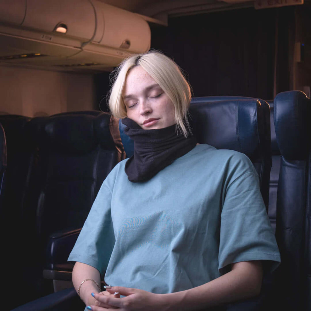Travel Pillow Wrap Around Neck Support Upright Rest