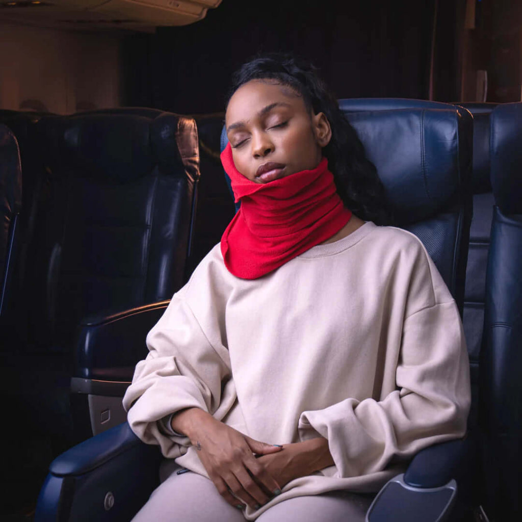 Travel Pillow Wrap Around Neck Support Upright Rest
