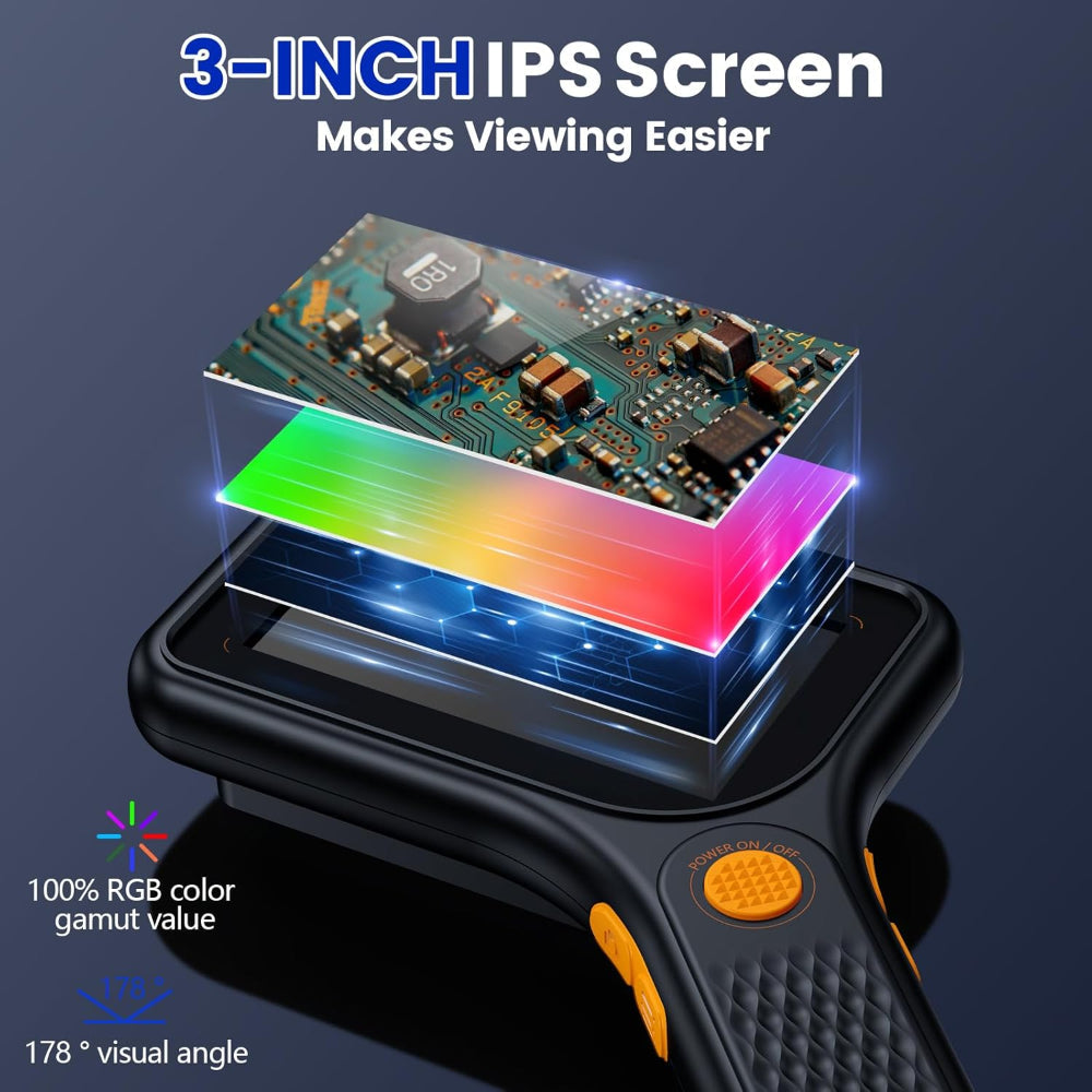 USB Camera Digital Microscope Handheld 500X IPS Screen