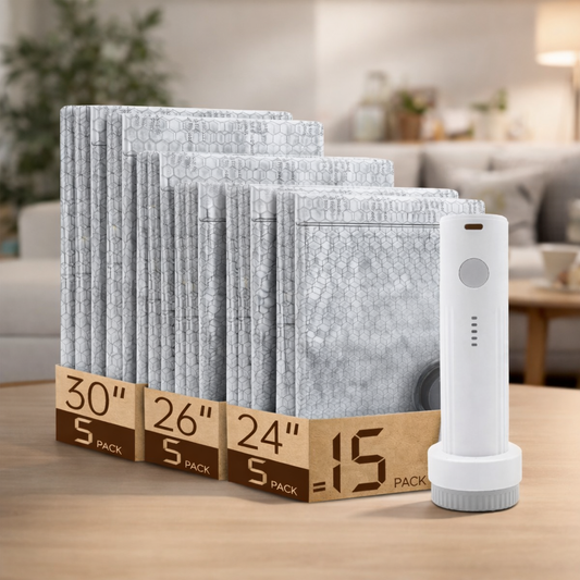 Vacuum Storage Bags Travel Compression Set Rechargeable Pump