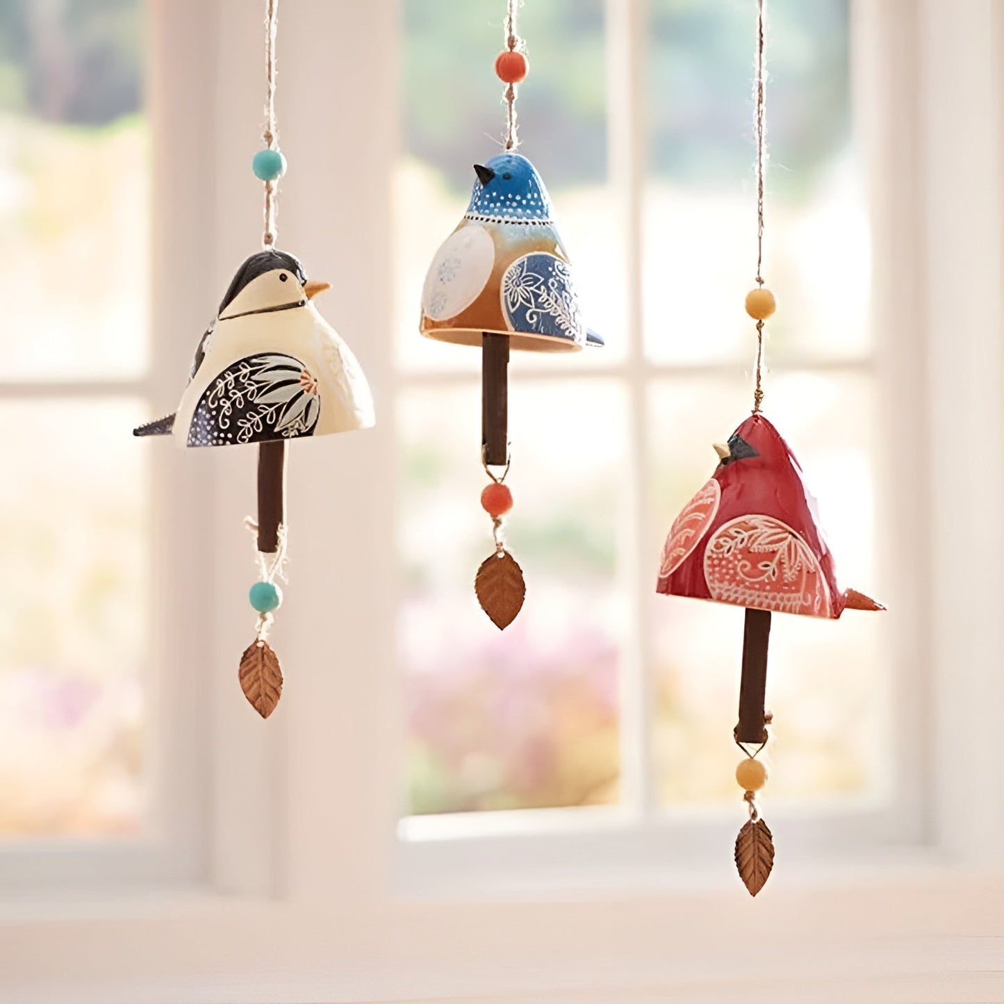 Wind Chimes Bird Song Garden Outdoor Decor