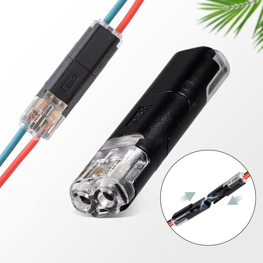Wire Connectors Push 2 Pin LED Double Wire Plug