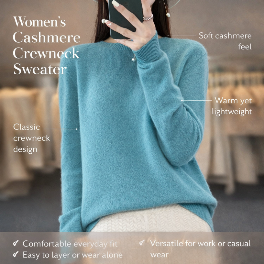 Womens Sweater Crewneck Pullover Long Sleeve Everyday Wear