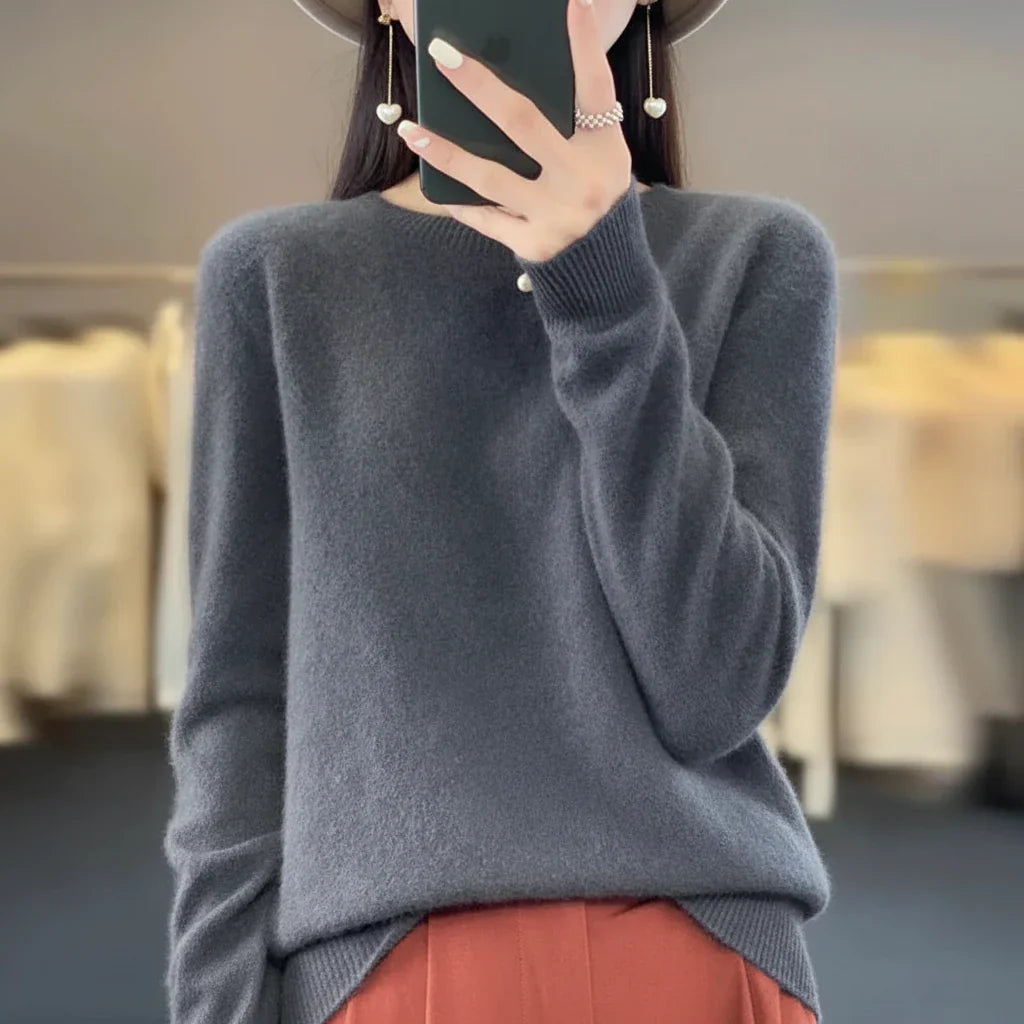 Womens Sweater Crewneck Pullover Long Sleeve Everyday Wear