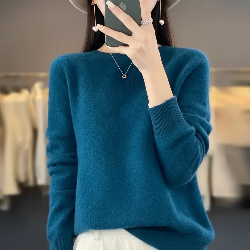 Womens Sweater Crewneck Pullover Long Sleeve Everyday Wear