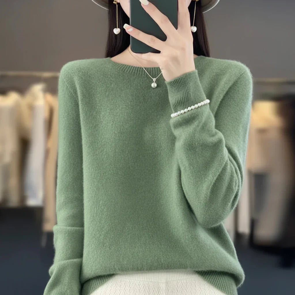 Womens Sweater Crewneck Pullover Long Sleeve Everyday Wear