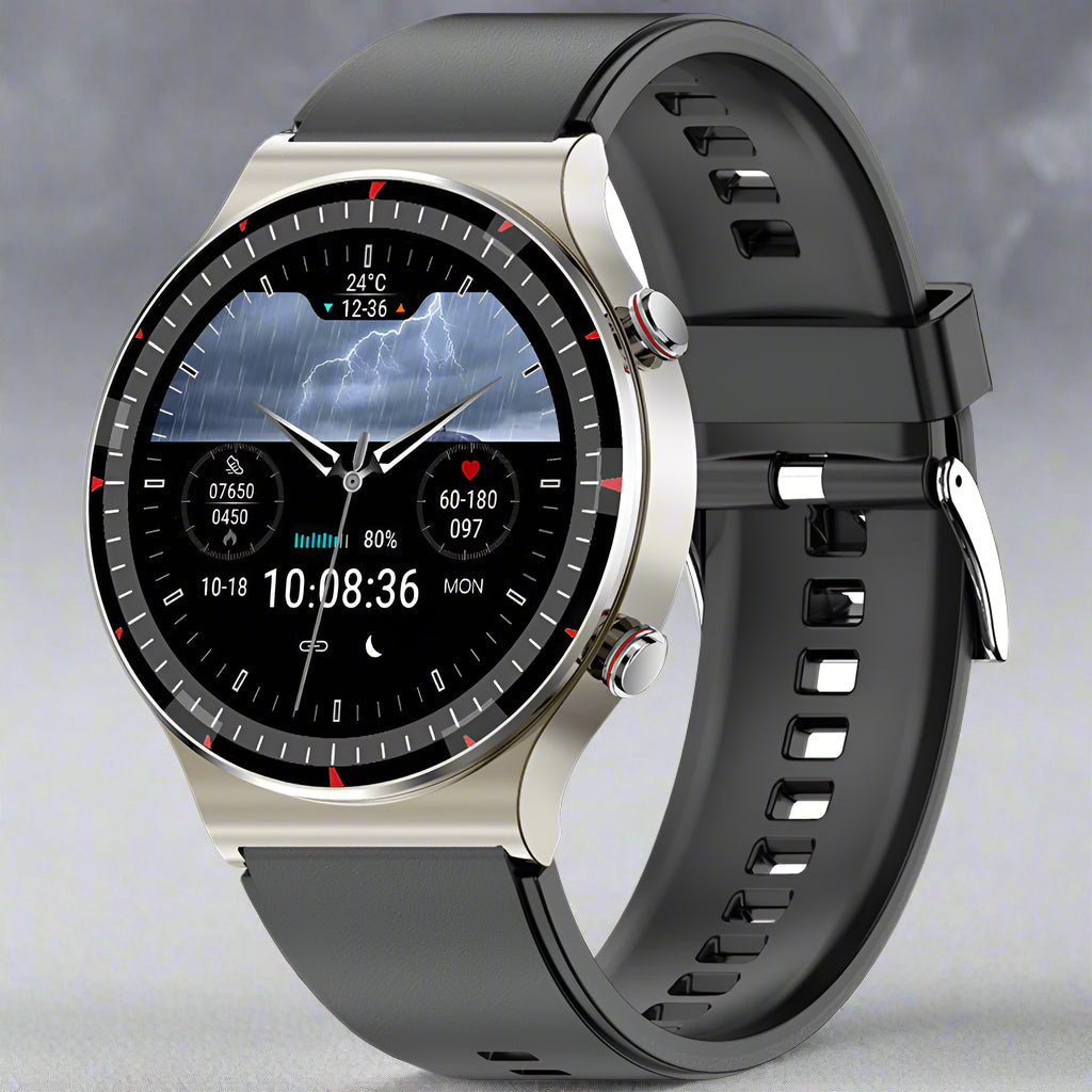 Smartwatch Stainless Steel Health Tracking Fitness Sports Watch
